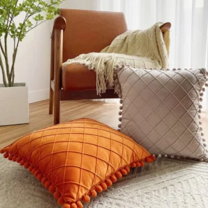 Velvet Lumbar Throw Pillow Covers - Image 22