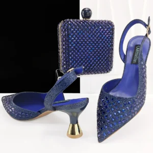 Women Italian Shoes And Bag Set - Image 2
