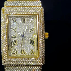 Luxury Gold Ice Watch Men Brand - Image 2