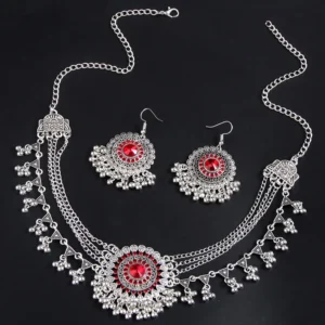 Women Bijoux Statement Collar Necklace Set - Image 5