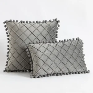 Velvet Lumbar Throw Pillow Covers - Image 6