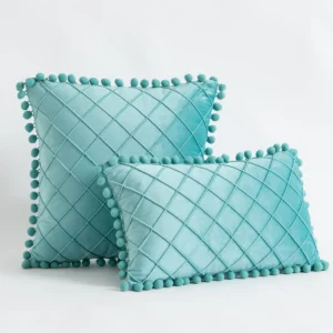 Velvet Lumbar Throw Pillow Covers - Image 8