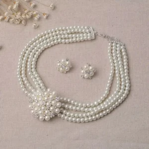 necklace earring jewelry set, - Image 4
