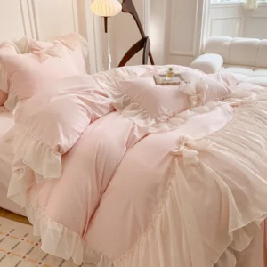Bedding set ruffles Duvet Cover Set - Image 6