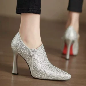 Rhinestone High Heels Shoes - Image 7