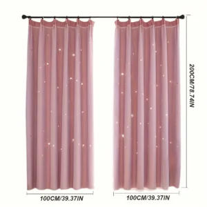 Blue Curtains Double Layer Curtains - Image 6