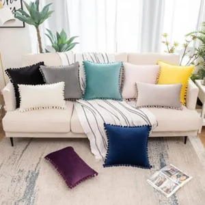 Velvet Throw Pillow Covers - Image 1
