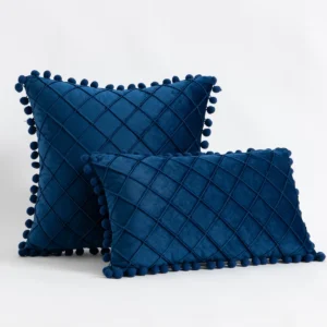Velvet Lumbar Throw Pillow Covers - Image 4