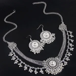 Women Bijoux Statement Collar Necklace Set - Image 4