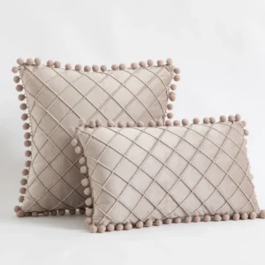 Velvet Lumbar Throw Pillow Covers - Image 2