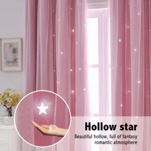 Blue Curtains Double Layer Curtains - Image 8