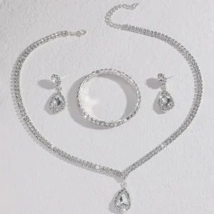 Necklace Earrings Bracelet Jewelry Set - Image 7