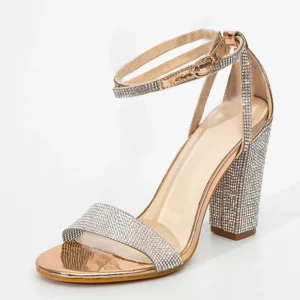 Crystal Ankle Strap Womens HEELS - Image 3