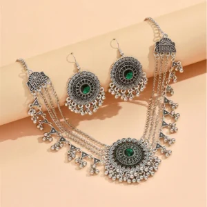 Women Bijoux Statement Collar Necklace Set - Image 3