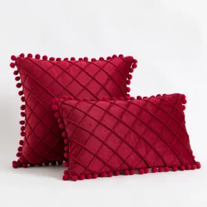 Velvet Lumbar Throw Pillow Covers - Image 9