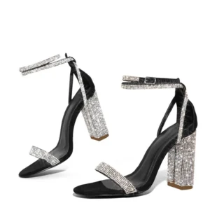Crystal Ankle Strap Womens HEELS - Image 2