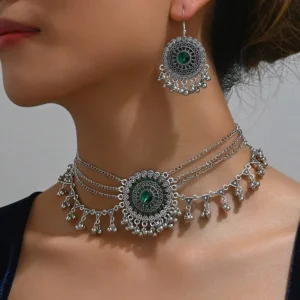 Women Bijoux Statement Collar Necklace Set - Image 1