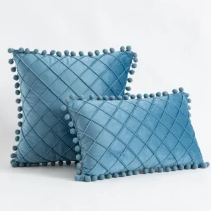 Velvet Lumbar Throw Pillow Covers - Image 7
