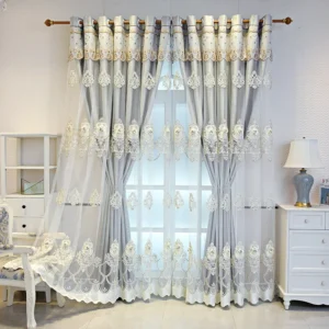 Elegant Double-Layer Curtains  - Image 3