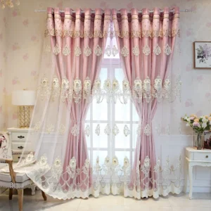 Elegant Double-Layer Curtains  - Image 1