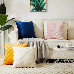 Velvet Lumbar Throw Pillow Covers - Image 13