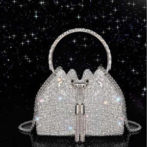 Silver Designer Diamond Handbags - Image 1