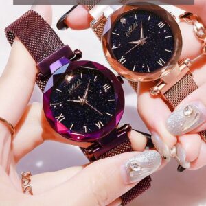 Starry Quartz Watch Lazy Magnet Strap - Image 1
